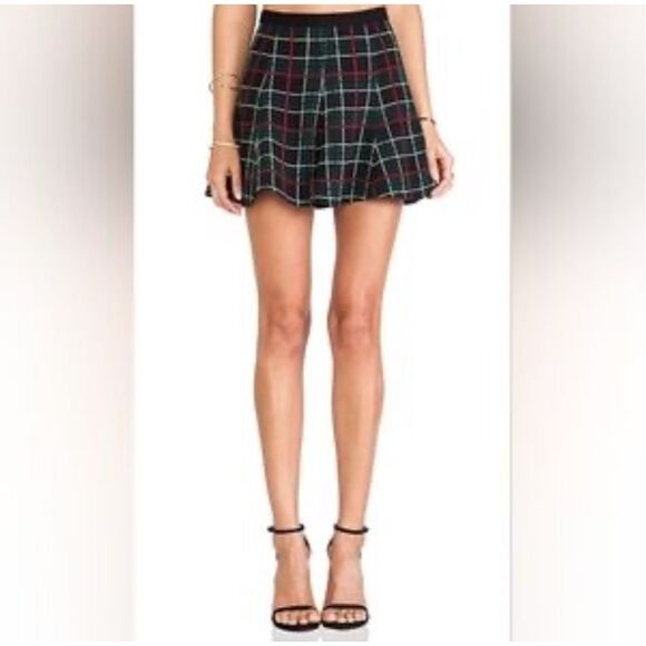 Lovers and Friends tartan kidcore academia S mini skirt - Picture 1 of 5